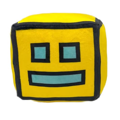 FOTN Geometry Games Sprint Plush Toys-Plush Animals Plush Cube Volume Wood Plush Doll Toys Kids Gift and Easter Decoration (Yellow)