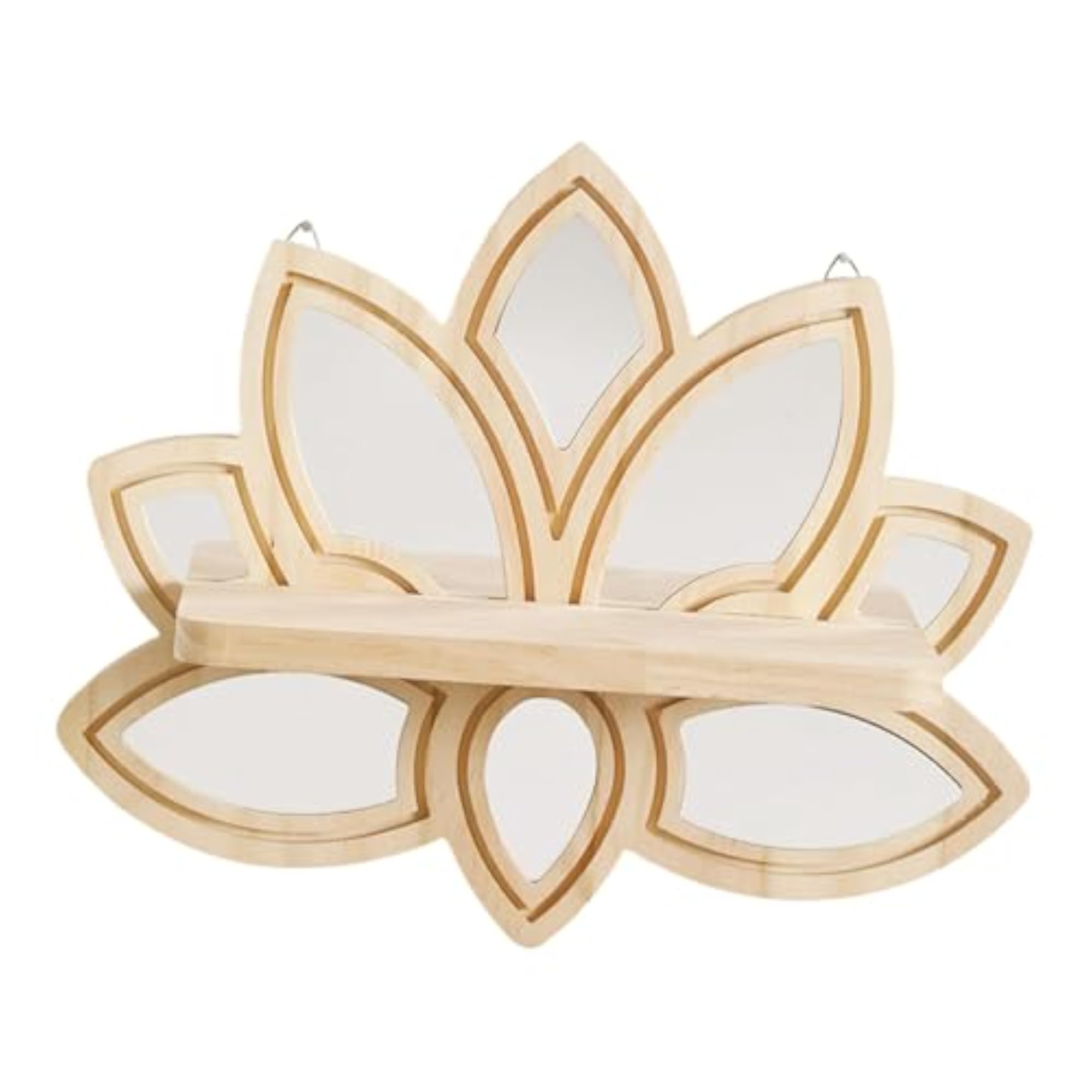Lotus Wall Shelf Decorative Bohemian Display Rack