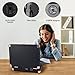 Record Player Wireless Portable Suitcase Vinyl Player with Built-in Speakers Retro Style Record Player for Vinyl Records 3-Speed RCA Line Out AUX in Vintage Turntable Upgrade Black