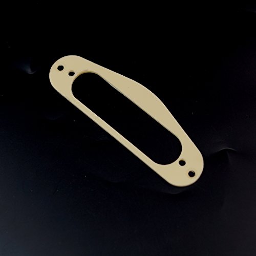 PVC Pickup Mounting Ring Plate for Regular Single-coil Guitar Pickup,1ply Cream