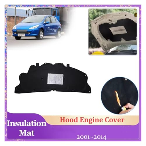 Isolation capot voiture Peugeot 307 Hayon | Remplacement Tapis Moteur Usé 01-14