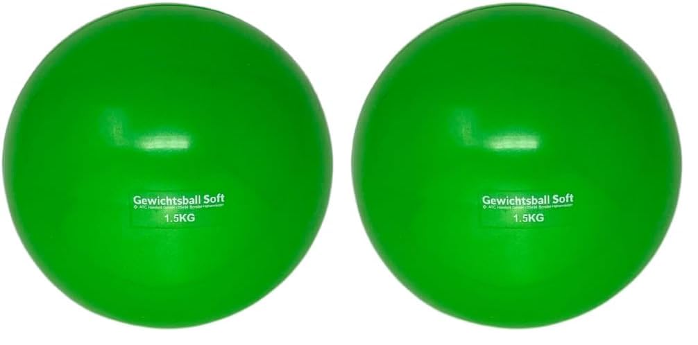 ATC Handels GmbH Gewichtsball Soft einzeln in verschiedenen Gewichten mit Sand gefüllt für Yoga, Pilates, Reha und Fitness - Toningball, Heavy Ball, 1,5 kg