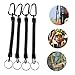 BESPORTBLE 4pcs Elastic Coiled Tether Lanyard Carabiner Protective Fishing Lanyard for Boating Kayaking and Outdoor Sports Lost Design for Safety and Convenience