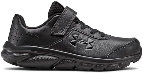 Under Armour Pre School Assert 8 UFM SYN Alternate Closure Sneaker, Black (001)/Black, 12 US Unisex Little Kid | Image 1