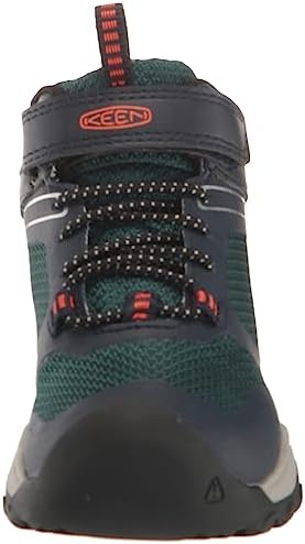KEEN Wanduro Mid Height Waterproof Easy On Durable Sneaker Hiking Boots, Sky Captain/Sea Moss, 3 US Unisex Big Kid | Image 1