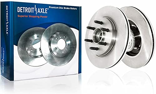 Image of Detroit Axle - 2WD 6 Lug Front Disc Brake Rotors Passenger Side Brake