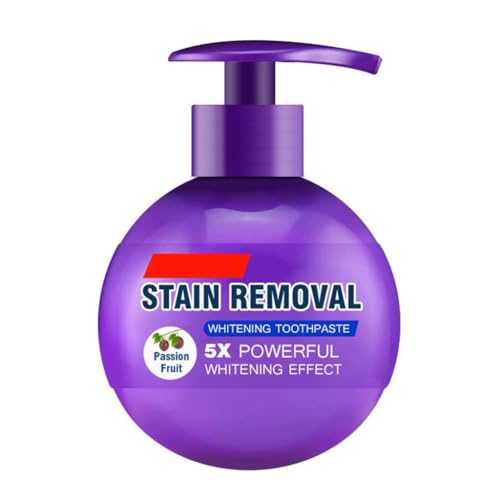 Pasta Dental Bright White, Limpia Profundamente Los Dientes Y El Esmalte, Proporciona Un Aliento Fresco Duradero Y Mejora la Salud Bucal(5pcs)