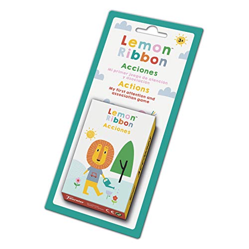 Fournier- Lemon Ribbon Accion. Mi Primer Juego de Atención y Asociación. Baraja Infantil Educativa, Color multiple (1044174) , color/modelo surtido