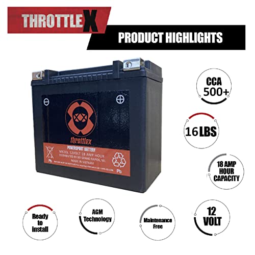 Throttlex MX20L Motorcycle Battery thumb #4