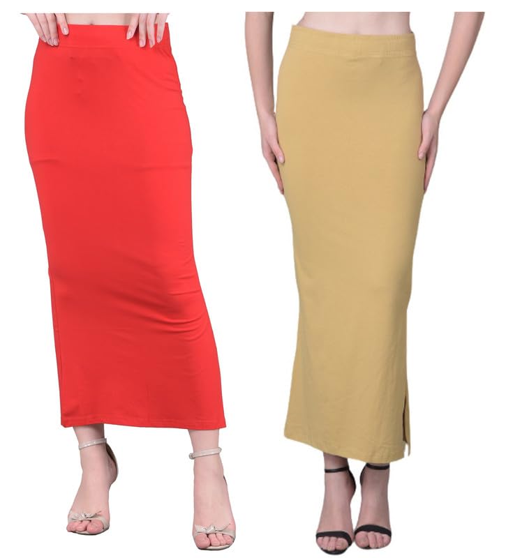 Image of Comfort Lady Women Cotton Blend Saree Shapewear /Saree Shapers Underskirt /Saree Petticoat