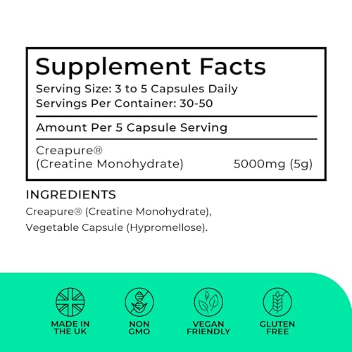 Creapure® Creatine Monohydrate Capsules (1 Gram per Capsule) | 150 Capsules (not Powder or Tablets) | 30-50 Servings | Love Life Supplements - 'Clean, Effective, High Quality' - Image 4