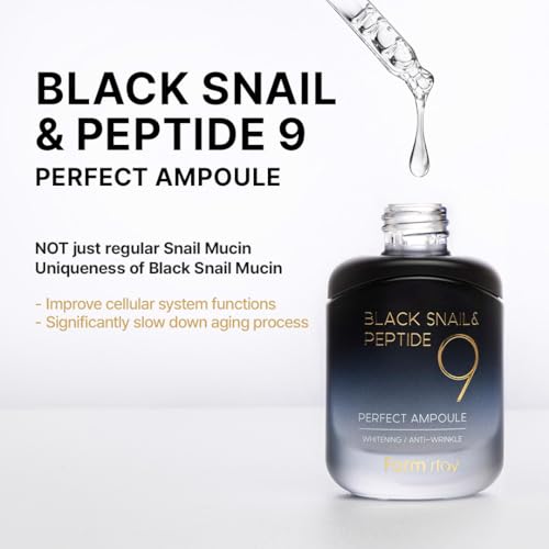 Farmstay Black Snail & Peptide9 Serum for Radiant Skin