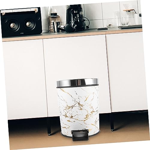 Caneca de basura de pedal 8L para cocina y baño miniatura 3