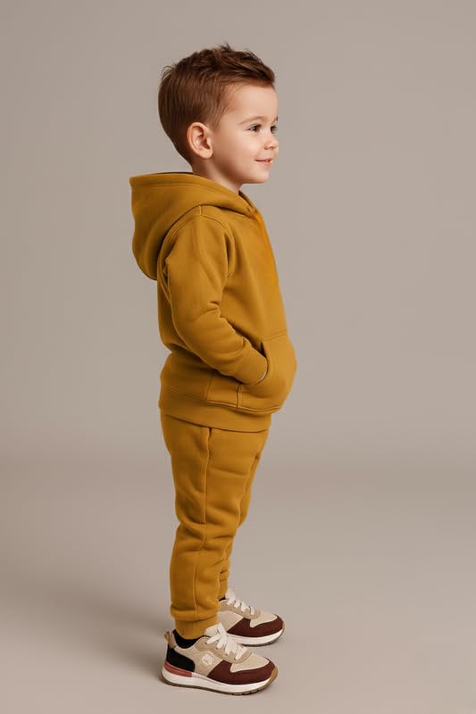 Image of Kids Hoodie Sweatshirt, Boys & Girls Relaxed Fit Wool Hooded & Round Neck Sweatshirt
