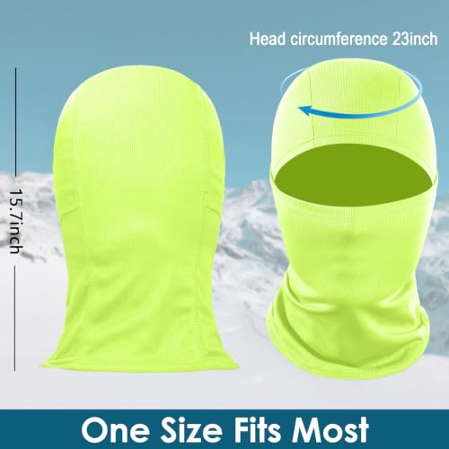 Image of Achiou Ski Mask for Men and Women, Lightweight UV Balaclava Face Cover | Breathable lightweight fabric with UV, wind, and dust coverage for riding, skiing, snowboarding, moto, running, and cycling