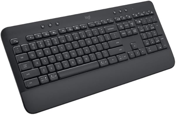 LOGITECH Signature K650 Comfort Full-Size Wireless Keyboard with Wrist Rest Graphite - 4