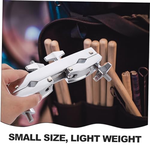 Soporte fijado para cowbell, accesorio para batería, clip de montaje para instrumento musical miniatura 4
