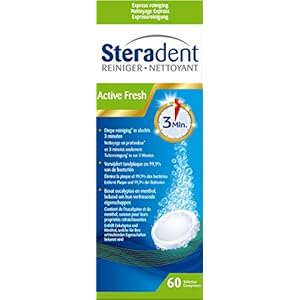 Steradent Kunstgebit Reiniger – Active Fresh – 60 stuks