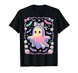 Photo Gallery preppy halloween ghost cute boo ghost coquette spooky girly maglietta Photo Gallery preppy halloween ghost cute boo ghost coquette spooky girly maglietta