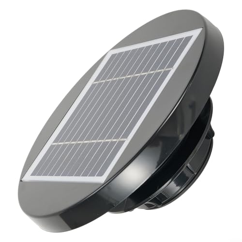 Solarbetriebener Abluftventilator,Solar Dachventilator Loft-Ventilator, Solarbetriebener Autoabluftventilator Für Boot RV Gewächshaus Schuppen Wohnwagen,Gartenhäuser