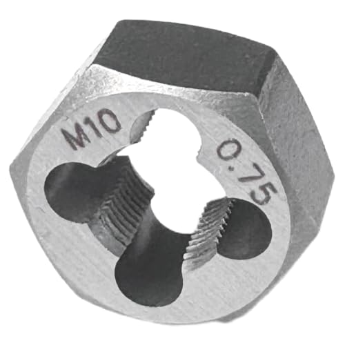 Yamesh M10 x 0.75 Hex Die Rethreading Die Thread Die Carton Steel For Right Hand