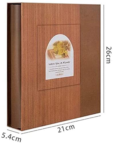 Álbum de Fotos, álbum de Fotos de 6 Pulgadas, álbum de graduación para Parejas y Estudiantes, clásico, con Vetas de Madera (Color: n.° 2)
