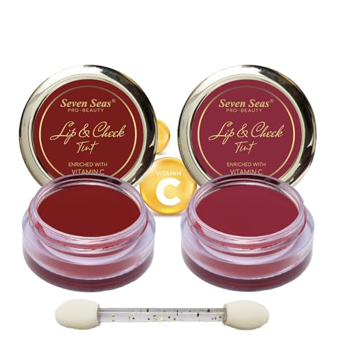 Image of Seven Seas Lip & Cheek Tint Richness Of Essential Oils And Vitamin C For Lips, Eyelids & Cheeks, Matte Finish Give You a Soft Natural Glow (Fire Brick)