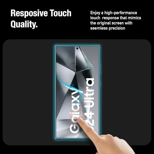 Image of Supershieldz NeoGuard HD+ Tempered Glass Screen Protector Guard for Samsung Galaxy S24 Ultra (6.9 Inch), 9H Hardness, Military Grade Protection, Easy Installation kit