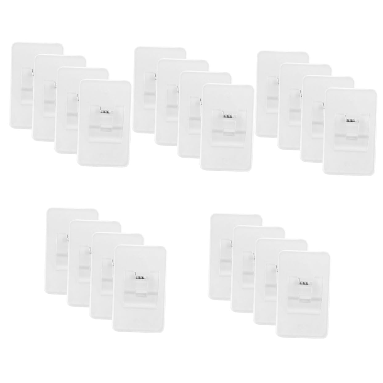 ABOOFAN 5 Ensembles Support De Tringle À Rideau Supports Support De Porte-Serviettes Tringles À Rideaux sans Perçage Cintres De Rideaux Magnétique Ajustable Crochets Plastique 4 Pièces * 5