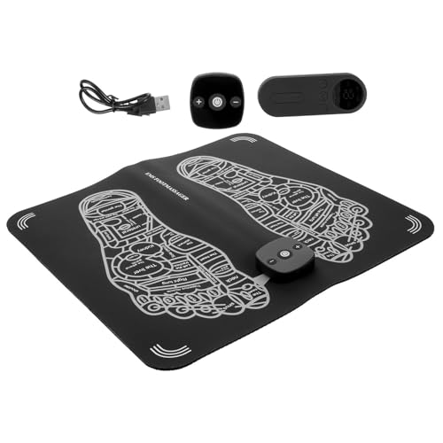 Coussin de massage des pieds électrique en ABS et PU avec 15 intensités