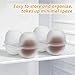 2 Pack 2 Slot Hard Boiled Egg Holder, Portable Camping Egg Container Clear Plastic Eggs Storage Box Lightweight Eggs Carrier Storage Box for Home Kitchen Fridge Picnic Outdoors Carrying