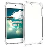 USTIYA Case for iPod Touch 6 7 Clear TPU iTouch Four Corners Protective Cover Transparent Soft