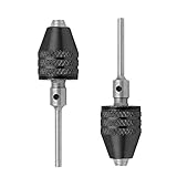 Bestgle 2Pcs 0.3-3.4mm Keyless Mini Drill Chuck Conversion Tool Electric Grinder Adapter Converter, 2.35mm Shank