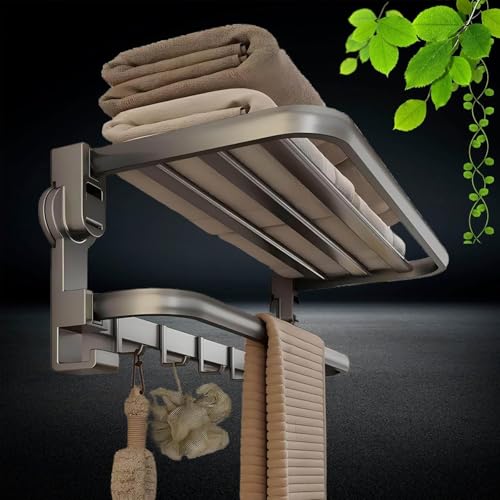 Porte-serviettes en feuille de bain pour optimiser les petits espaces