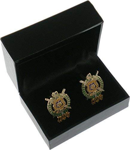 Cultural Exchange Omega Psi Phi Escutcheon Shield Drop Letter Cuff Links [Gold - 1