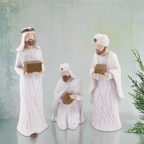 The Three Wisemen, The Real Life Nativity, Sculpted Hand-Painted Nativity Figures, Nativity Sets for Christmas Indoor - Christmas Nativity Set - Nativity Scene - Holy Family Nativity Scene
