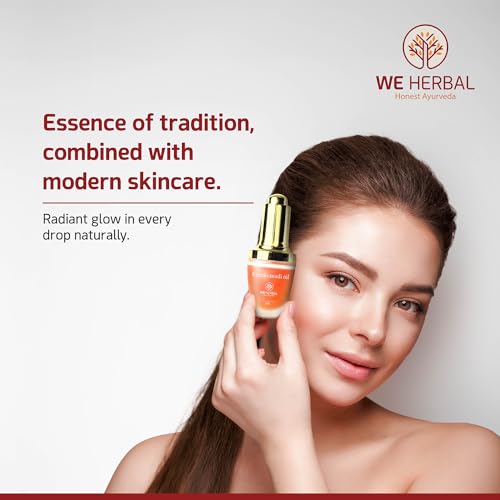 Kumkumadi Oil with Pure Saffron and Ayurvedic Herbs Facial Oil for Hydrated and Moisturized face for All Skin Types 20ml (0.6 Fl Oz) - Image 4