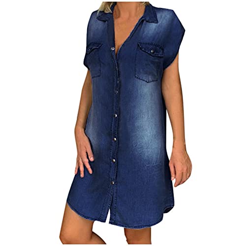 Robe chemisier légère en denim pour vos terrasses d'été