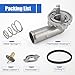Upgrade Aluminum Thermostat & Housing Assembly for Jeep Grand Cherokee 2011-2015 Wrangler 2012-2017 Wrangler JK 2018, Dodge Durango 2011-2015 - Replaces 05184651AF 902-852 5184651AG 5184651AF