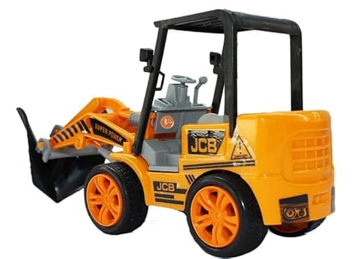 Braintastic Friction Powered Bulldozer Toy for Kids – Push and Go Plastic Construction Vehicle 2