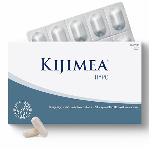 Kijimea HYPO (ehem. K53) Hochdosierte Komposition aus 53 aufeinander abgestimmten Bakterienstämmen die auch in der natürlichen Darmflora vorkommen | Wissenschaftlich geprüft | 18 Kapseln