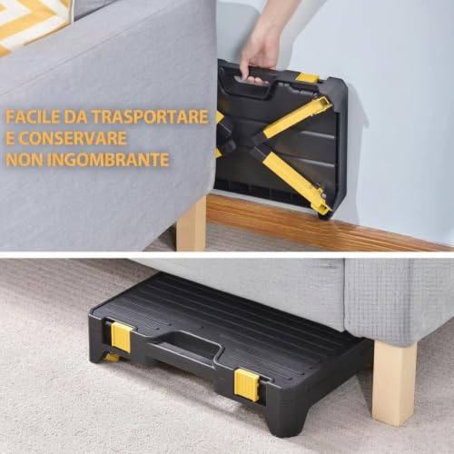 Taburete con caja de herramientas integrada para ahorrar espacio 6