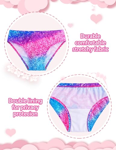 Image of Girls Rash Guard Swimsuit Two Pieces Adorable Swimswear Quick Dry Bathing Suit Long Sleeve
