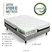 LUCID 10 Inch Latex Hybrid Mattress - Responsive Latex Foam and Encased Springs - Medium Firm Feel - Motion Isolation - Edge Support - Gel Infused - Pressure Relief - Bed in a Box - Twin XL Size
