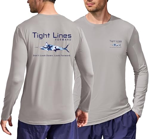 Image of Mens UPF 50+ Rash Guard Quick Dry Lightweight Summer UV Sun Protection Long Sleeve Swim Shirt (S-XXL)