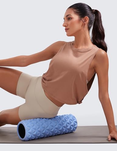 Image of CRZ YOGA Pima Cotton Dropped Armhole Tank | Workout, Naturally Soft, Loose Fit, Crop, Crewneck, Knotted Sides, Sleeveless Tops for Women