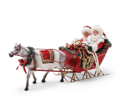 Department 56 Possible Dreams Santa's One Horse - Figura de Trineo, Multicolor