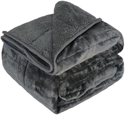 Throw Sherpa Weighted Blanket 15 lbs - 60