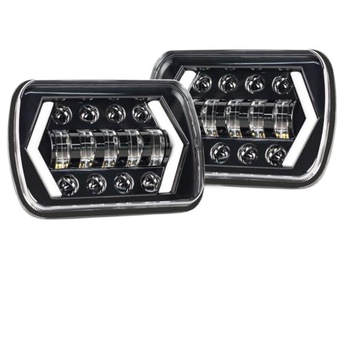 Phares avant LED 7x6 de route pour rouler la nuit en voiture 5x7