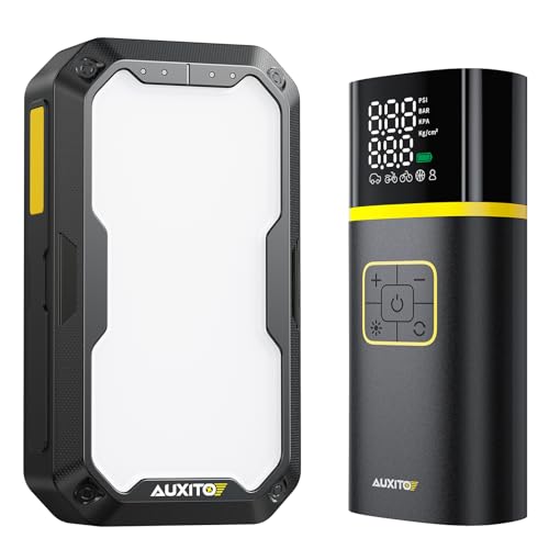 AUXITO Air Compressor & 2500A Jump Starter - Detailed View